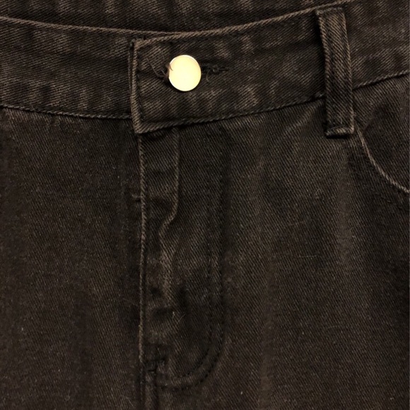 Black Goth Denim Jeans - Picture 4 of 5